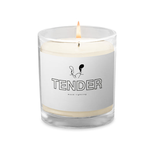 TENDER Mood Lighting Glass Jar Soy Wax Candle